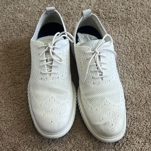 MEN- all white Cole Haan Zerogrand shoes